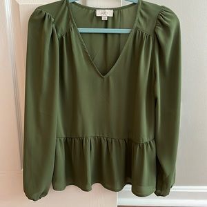 Loft green top